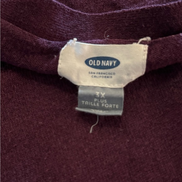 Women's Purple Cardigan Sweater - Picture 2 of 2